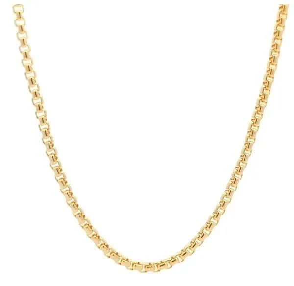 10K 1mm Yellow Gold Round Box CHAIN 16" (SKU C21054)
