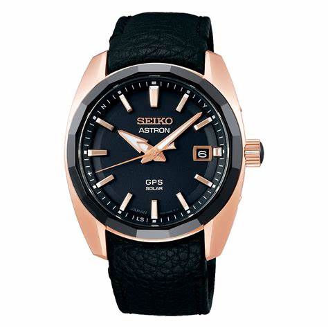 SEIKO-ASTRON: Solar Quartz Men Watch – Black SSJ012 (Pre-Order)