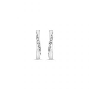 10K White Gold 20=0.05RBC  DIAMOND  EARRING (SKU E23021)