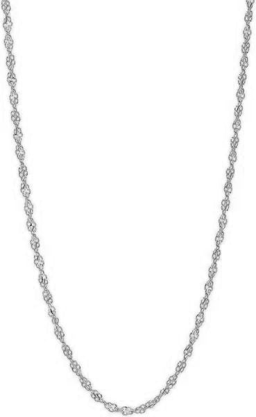 18K 1.40 mm White Gold Singapore CHAIN 18" (SKU C13484)