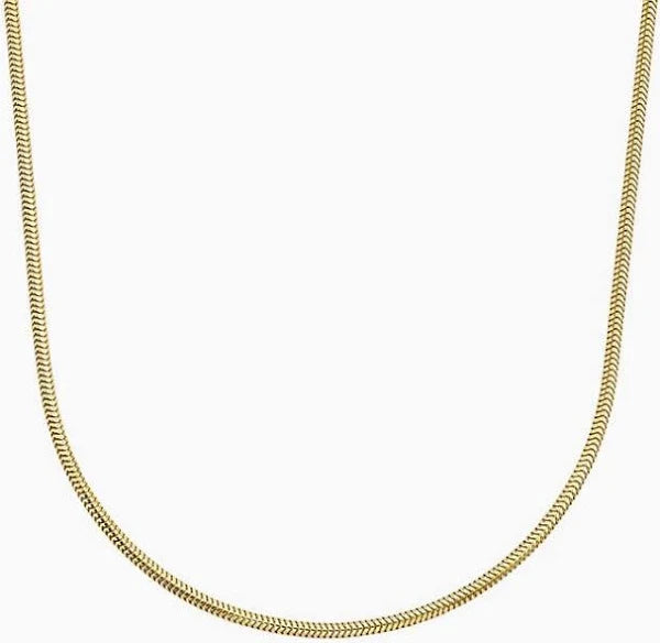10K 0.98 mm Yellow Gold Snake CHAIN 16" (SKU C13179)