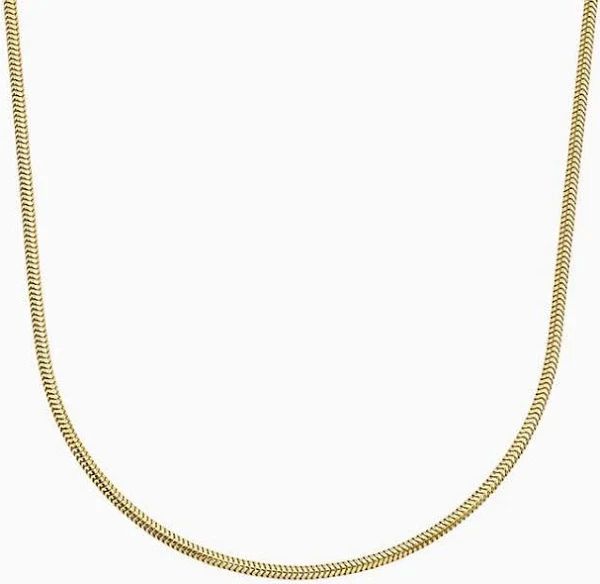 10K 0.77 mm Yellow Gold Snake CHAIN 16" (SKU C13551)