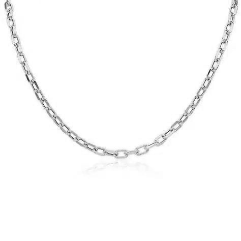10K 1.10 mm White Gold Square Link CHAIN 24" (SKU C13106)