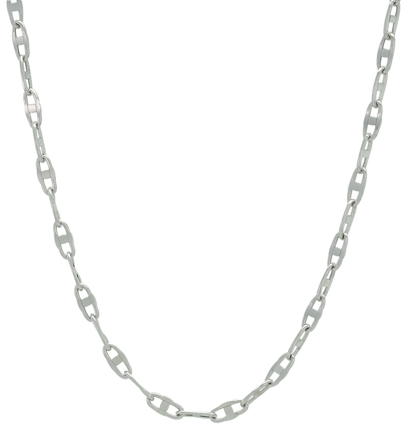 18K 0.90 mm White Gold Marine CHAIN 18" (SKU  C13488)