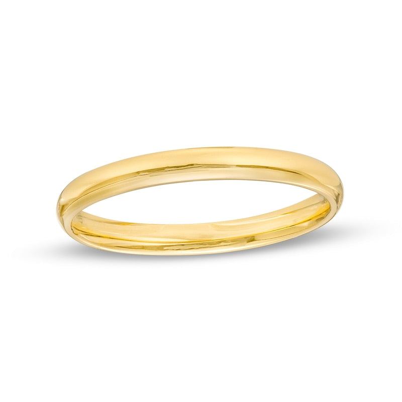 10K Yellow Gold 4MM Comfort fit plain band