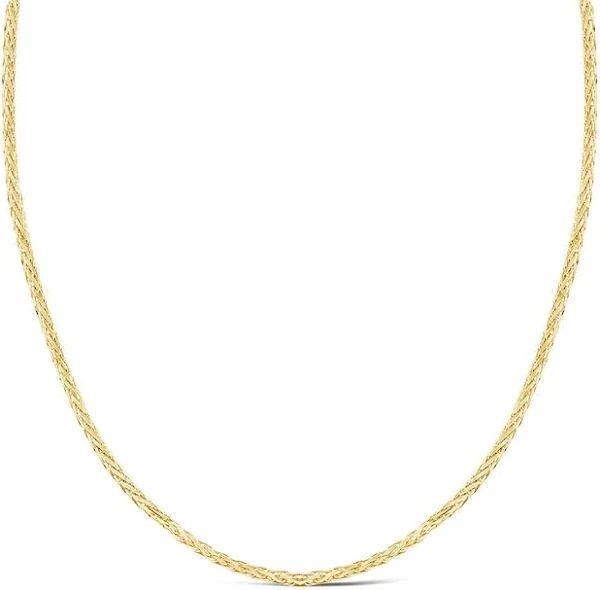 10K 2.15 mm Yellow Gold Wheat CHAIN 22" (SKU C15039)