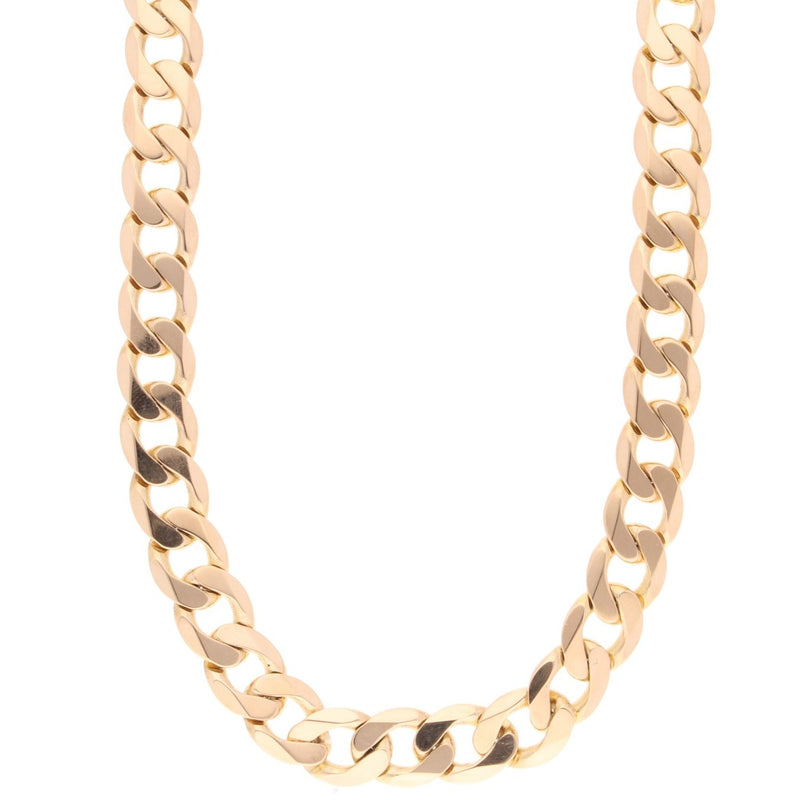 10K 8.50 mm Yellow Gold Curb CHAIN 24" (SKU C23011)