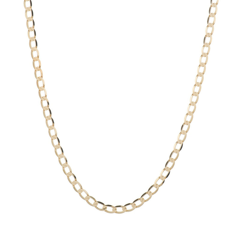 14K 2.30 mm Yellow Gold Curb CHAIN 18" (SKU C24026)