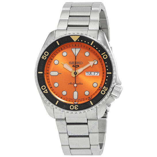 Seiko 5 Automatic Orange Dial Men&