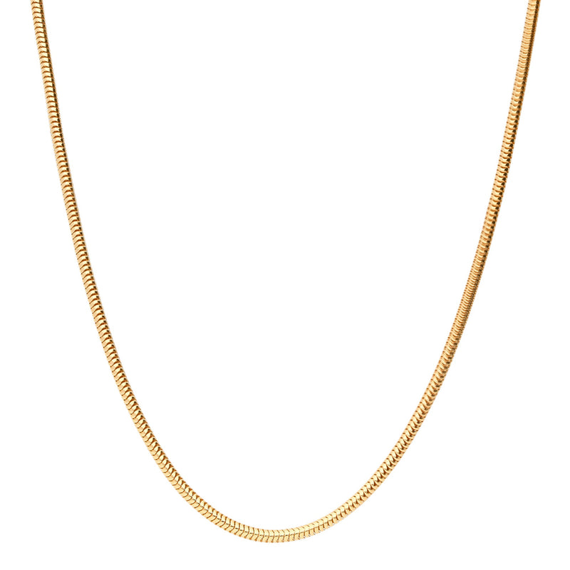 14K 1.50 mm Yellow Gold Snake CHAIN 18" (SKU C14139)