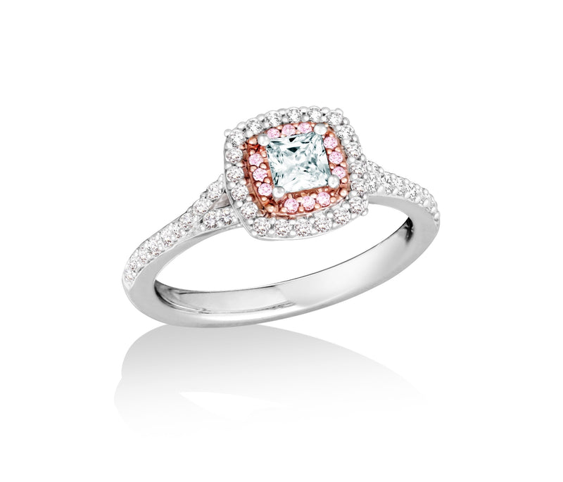 14K White Gold 0.67CT Canadian Diamond Engagement Ring