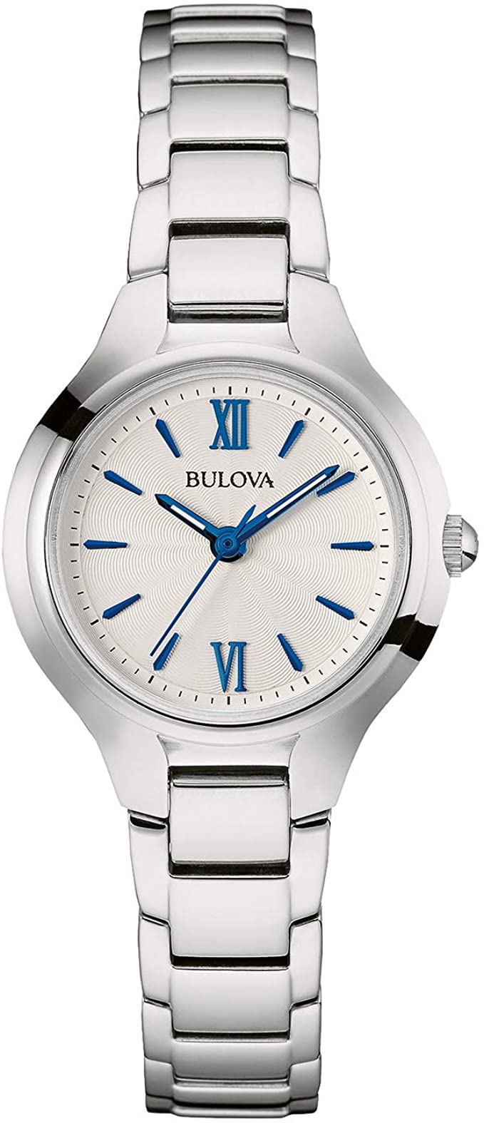 Bulova Classic Quartz Ladies Watch, Stainless Steel - 96L215