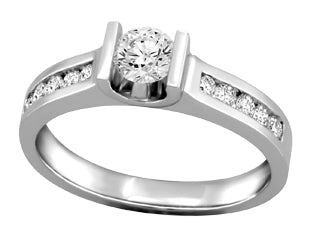 14K White Gold 0.50ct Canadian Diamond Engagement Ring