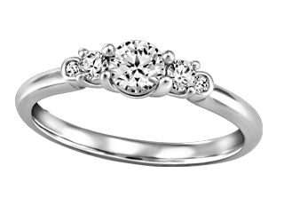 14K WG 0.30CT Canadian Diamond Engagement Ring