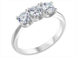 14K White Gold 0.50CT Canadian Diamond Engagement Ring