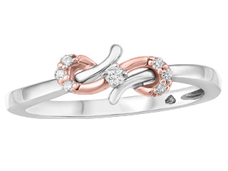 10K W/RG 0.0259CT Canadian Diamond Ring