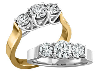 14K White Gold 0.50CT Diamond Engagement Ring