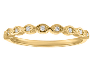 10k  Rose Gold 0.068ct  diamond  ring